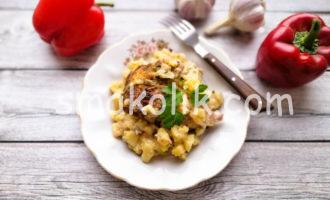 картошка с мясом в духовке